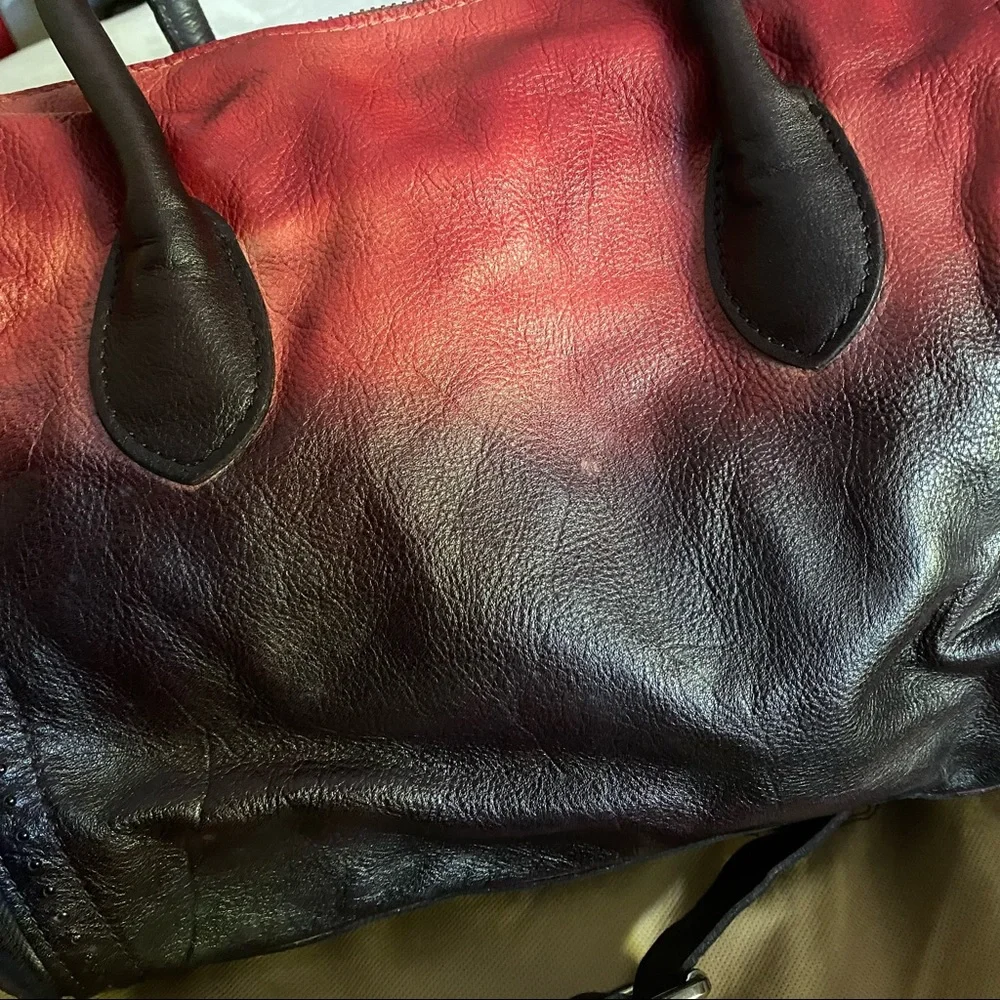 Old Trend hand painted ombre satchel - Picture 7 of 16